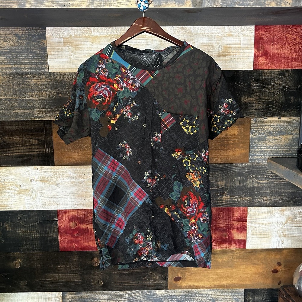 Vintage Marc Jacobs Mainline Italy Patchwork Floral Small T Shirt